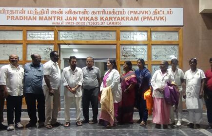 minister mr.srinath inspects multispeciality hospital 2