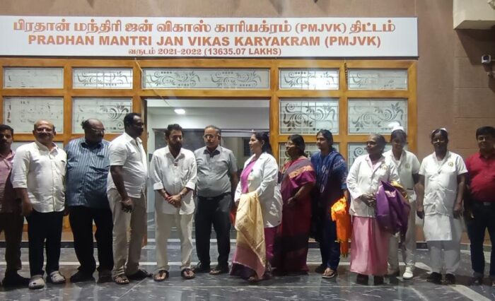 minister mr.srinath inspects multispeciality hospital 2