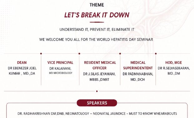 World Hepatitis Day Seminar 2026 – Government Medical College & Hospital, Thoothukudi