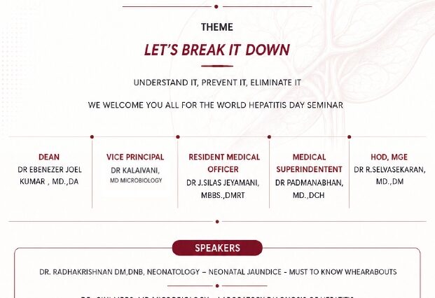 World Hepatitis Day Seminar 2026 – Government Medical College & Hospital, Thoothukudi