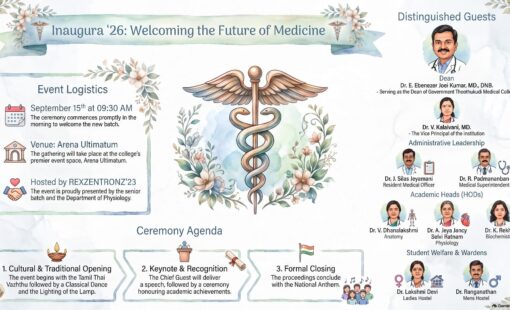 Inaugura ’26 Welcoming the New Batch at Government Thoothukudi Medical College